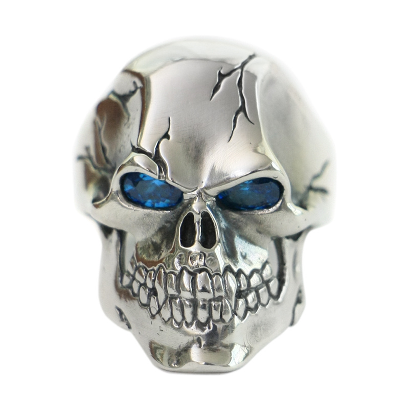 Sterling Silver Skull Ghost Ring Trendy – Bild 2